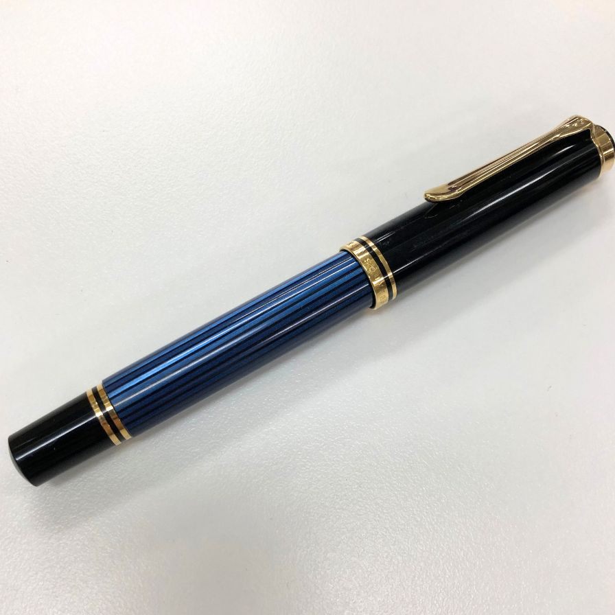 ペリカン 万年筆 スーベレーン 青縞 ブルーストライプ ペン先14C-585 PELIKAN Souveran【AFI15】