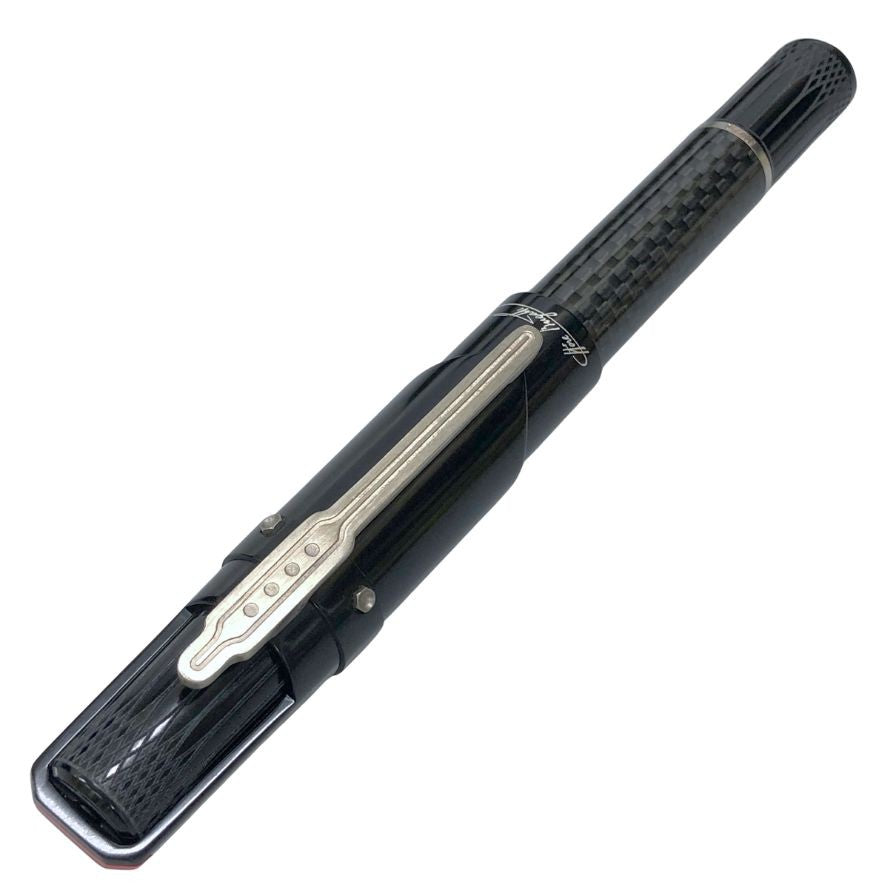 モンテグラッパ 万年筆 ブガッティ シロン 250本限定 モデル ペン先18K ブラック シルバー Montegrappa Bugatti CHIRON【AFI28】