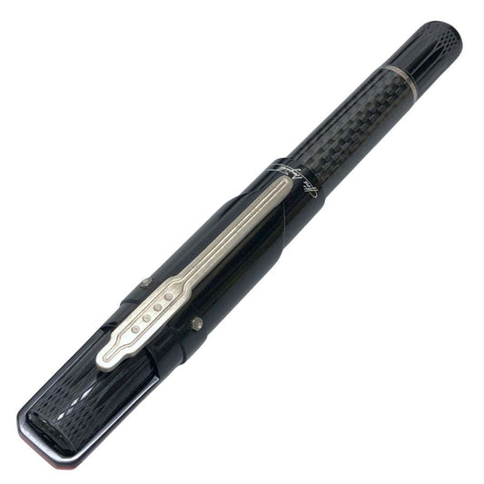 モンテグラッパ 万年筆 ブガッティ シロン 250本限定 モデル ペン先18K ブラック シルバー Montegrappa Bugatti CHIRON【AFI28】